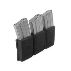 Warrior Assault Systems Warrior Triple Velcro Mag Pouch For 5.56MM MAGS- Black