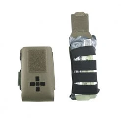 Warrior Assault Systems WARRIOR LASER CUT SMALL HORIZONTAL INDIVIDUAL FIRST AID KIT RANGER GREEN