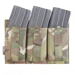 Warrior Assault Systems WARRIOR DFP TRIPLE BUNGEE, LOW PROFILE ELASTIC 5.56 MAG POUCH
