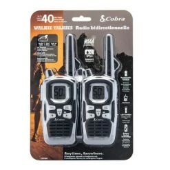 Cobra Radios COBRA 65KM RECHARGEABLE WATERPROOF TWO-WAY RADIO WALKIE TALKIES (2 Pack)