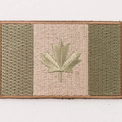 Black Bear Gear Warrior Assault Systems Embroidered Canada Flag (OD Green) Patch With Velcro