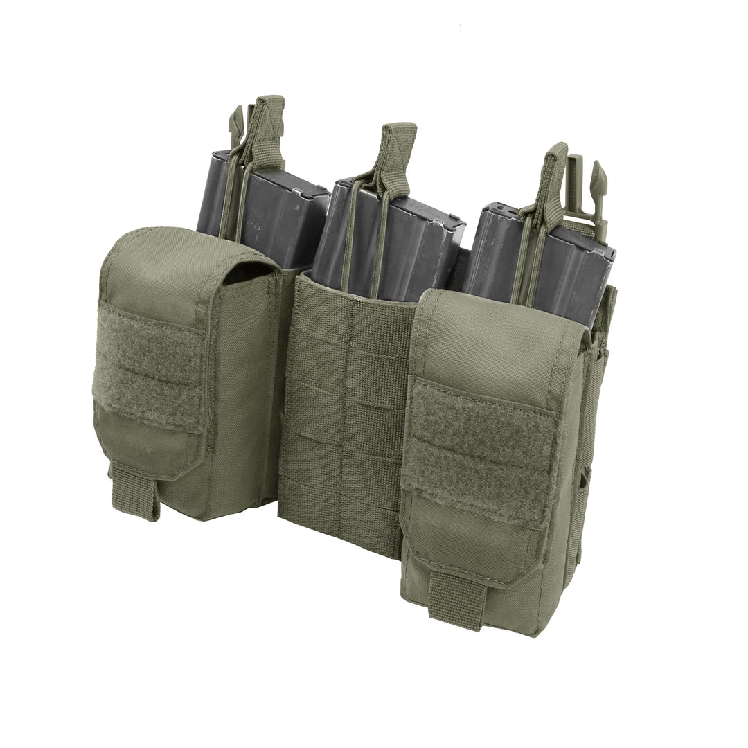 Warrior Assault Systems WARRIOR DETACHABLE FRONT PANEL MK1 (3X 5.56 MAG POUCHES AND 2 UTILITY POUCHES) -RANGER GREEN 7 Warrior Assault Systems WARRIOR DETACHABLE FRONT PANEL MK1 (3X 5.56 MAG POUCHES AND 2 UTILITY POUCHES) -RANGER GREEN