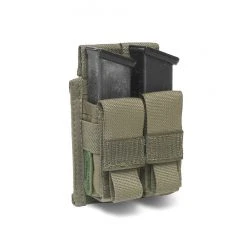 Warrior Assault Systems DOUBLE DIRECT ACTION DA 9MM PISTOL POUCH – RANGER GREEN