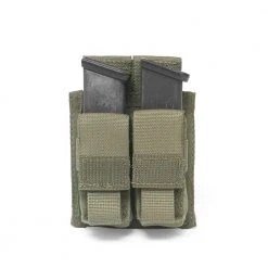 Warrior Assault Systems DOUBLE DIRECT ACTION DA 9MM PISTOL POUCH – RANGER GREEN