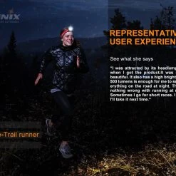 FENIX HL 18R-T LIGHTWEIGHT TRAIL RUNNING HEADLAMP - 500 LUMENS