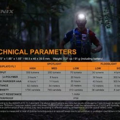 FENIX HL 18R-T LIGHTWEIGHT TRAIL RUNNING HEADLAMP - 500 LUMENS