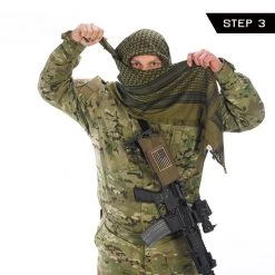 CAMCON SHEMAGHS - OLIVE/BLACK