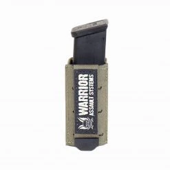 Warrior Assault Systems WARRIOR LASERCUT SINGLE SNAP MAG POUCH 9MM SHORT - RANGER GREEN