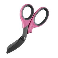 Black Bear Gear Sales 2022 34 XSHEAR® 7.5" Heavy Duty Trauma Shears, Pink Handles, Black Titanium Coated Blades