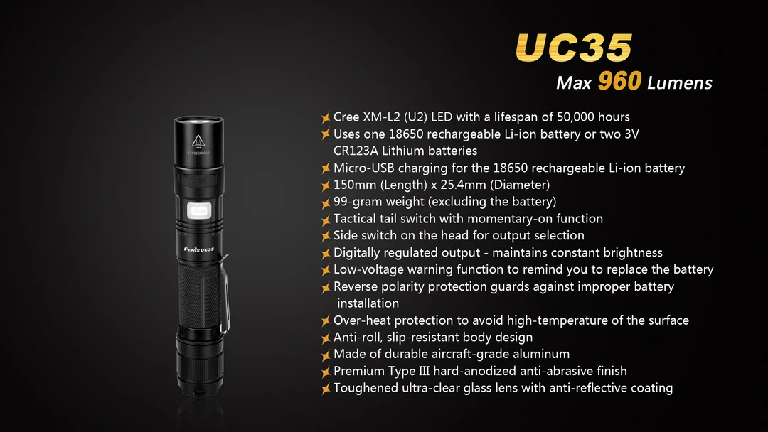 Fenix-UC35 1000 Lumins 12 Fenix-UC35 1000 Lumins