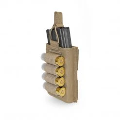 Warrior Assault Systems - Single Open 5.56mm Mag Pouch With Shotgun Strip - Multiple Colours Available
